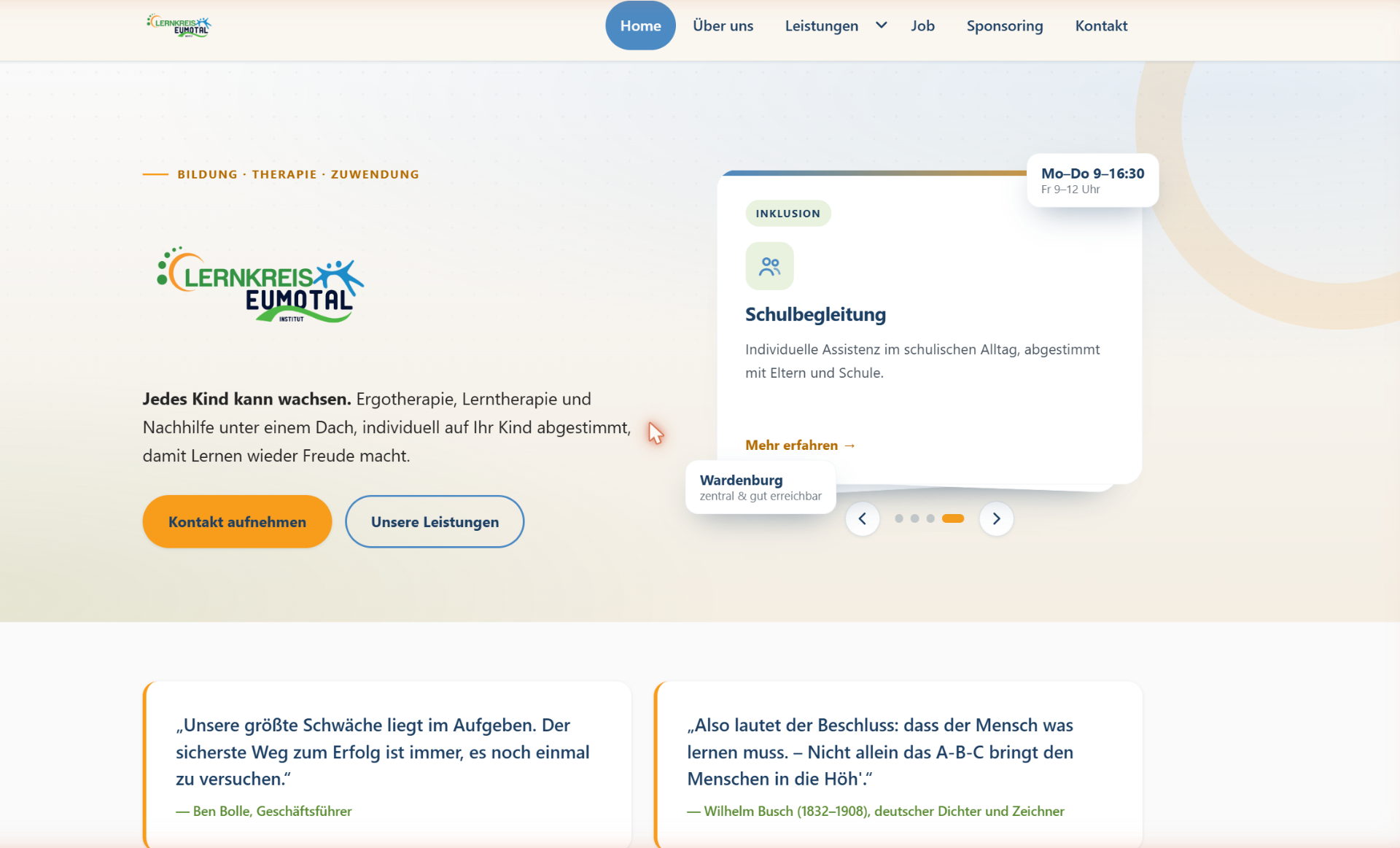 Website Lernkreis-Eumotal